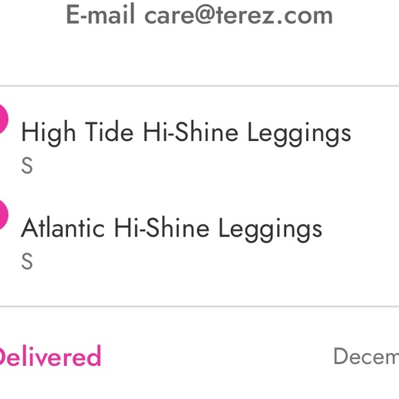 Terez High Tide Hi-Shine Leggings, size S - Picture 3 of 3